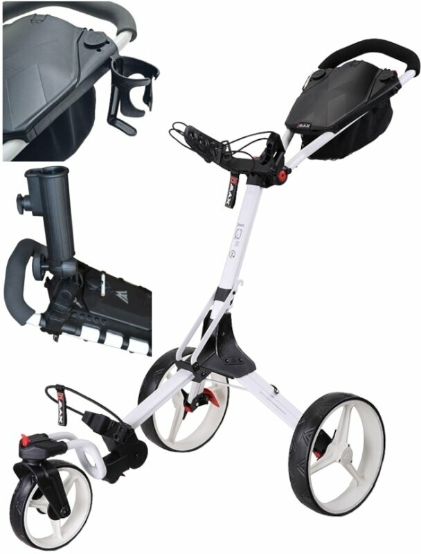 Ръчна количка за голф Big Max IQ² 360 SET White Ръчна количка за голф