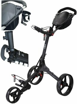 Manuální golfové vozíky Big Max IQ² SET Phantom Black/Red Manuální golfové vozíky - 1