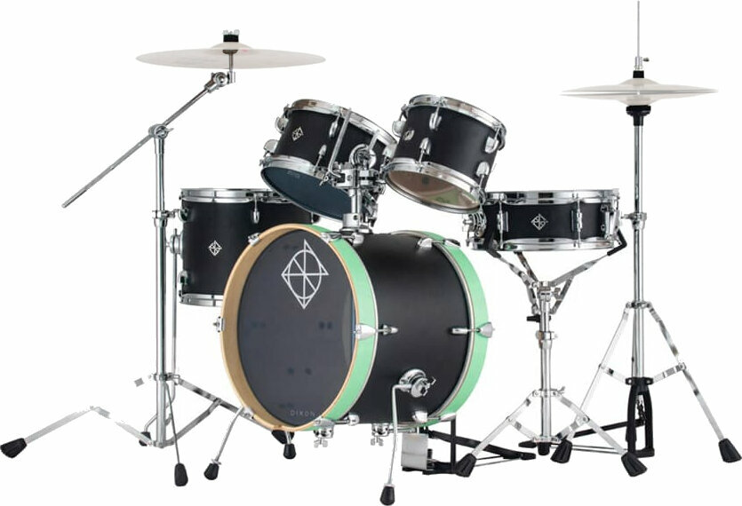 Akoestisch drumstel Dixon PODJ516BG Jet Set Plus Shellset Black Green