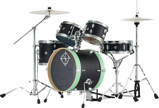 Akoestisch drumstel Dixon PODJ516BG Jet Set Plus Shellset Black Green - 1