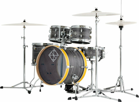 Akustik-Drumset Dixon PODJ516EY Jet Set Plus Shellset Ebony Yellow - 1