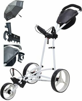 Manuell golfvagn Big Max Autofold X2 Deluxe SET White Manuell golfvagn - 1