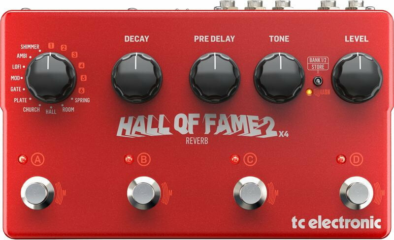 Effet guitare TC Electronic Hall Of Fame 2X4 Reverb