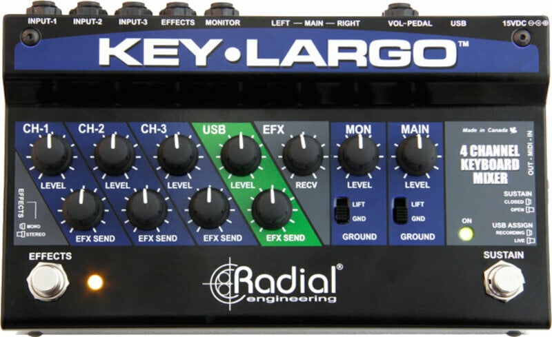 Gitáreffekt Radial Key Largo