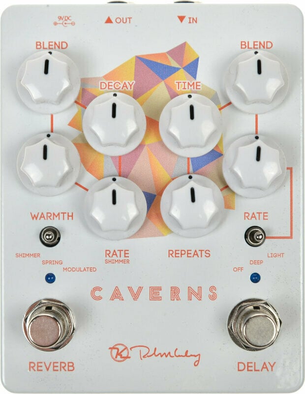 ギター Keeley CAVERNS V2 Caverns Delay Reverb v2 - Black Neon - Keeley Electronics