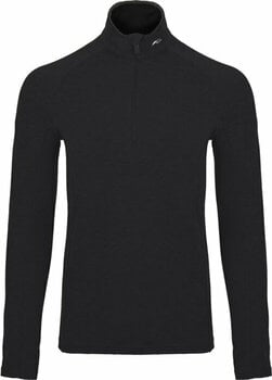 T-shirt / felpa da sci Kjus Mens Trace Midlayer Half Zip Black 56 Maglione - 1