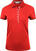 Polo Shirt Kjus Womens Sia Polo S/S Cosmic Red 36