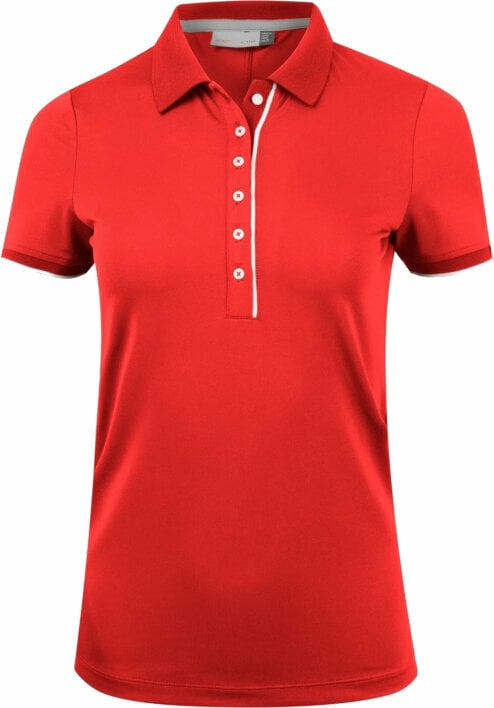 Polo Shirt Kjus Womens Sia Polo S/S Cosmic Red 42