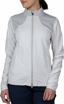 Waterproof Jacket Kjus Womens Dextra II 2.5L Jacket White Melange/Alloy 38 - 1