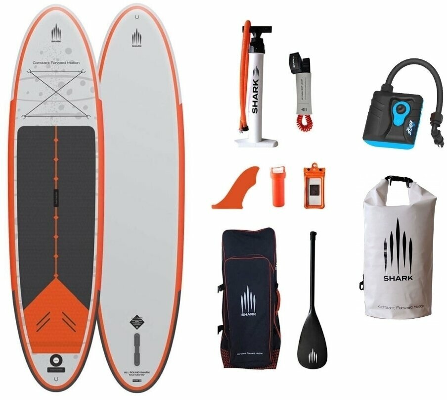 Shark Ride SET 10'2'' (310 cm) Paddleboard, Placa SUP