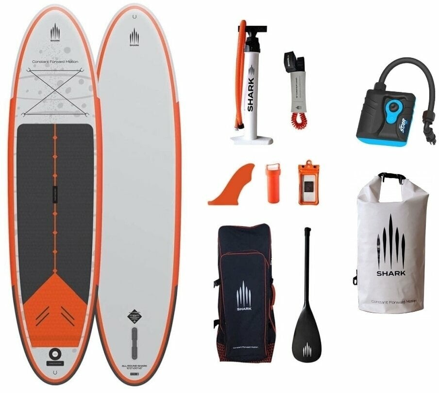 Shark Ride SET 10'8'' (325 cm) Paddleboard, Placa SUP