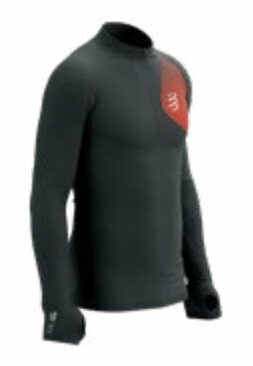 Compressport Winter Trail Postural LS Top M Black/Red M