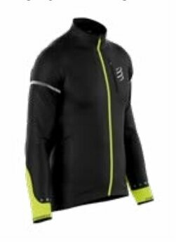 Compressport Hurricane Windproof Jacket Flash M Black/Fluo Yellow S