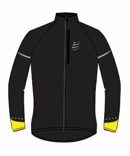 Compressport Hurricane Windproof Jacket Flash W Black/Fluo Yellow XS