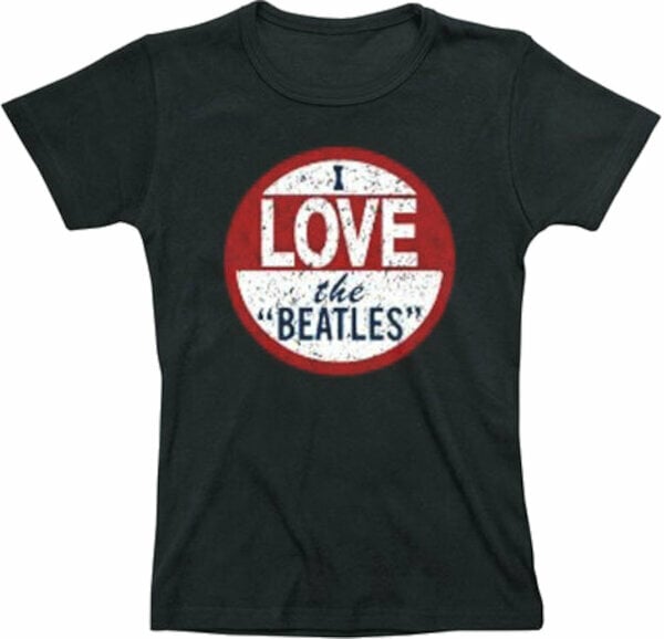 Skjorta The Beatles Skjorta I Love Black L