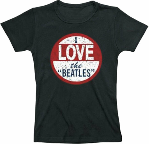 Skjorta The Beatles Skjorta I Love Black S