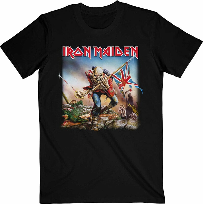 T-Shirt Iron Maiden T-Shirt Trooper Unisex Schwarz L