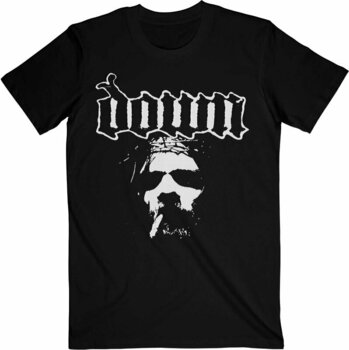 T-shirt Down Face Unisex Black 2XL T-shirt - 1