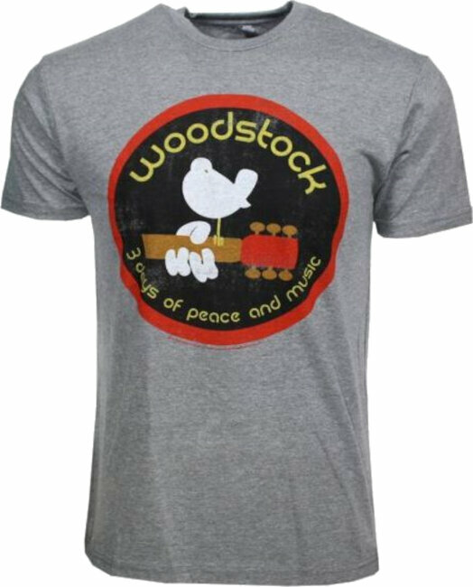 Koszulka Woodstock Koszulka Logo Triblend Męski Heather Grey S