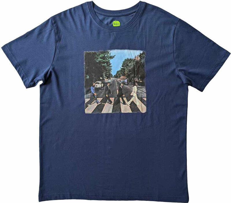 T-Shirt The Beatles T-Shirt Abbey Road Denim L