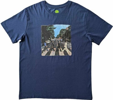 T-Shirt The Beatles T-Shirt Abbey Road Denim L - 1