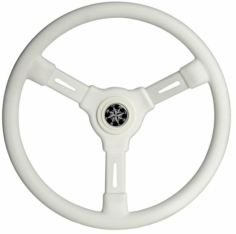 Kierownica łodzi Osculati 3-spoke steering wheel white 355 mm