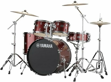 Akustická bicí souprava Yamaha RDP2F5BGGCPSET Burgundy Glitter - 1