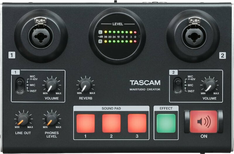 Mixer per podcast Tascam US-42B