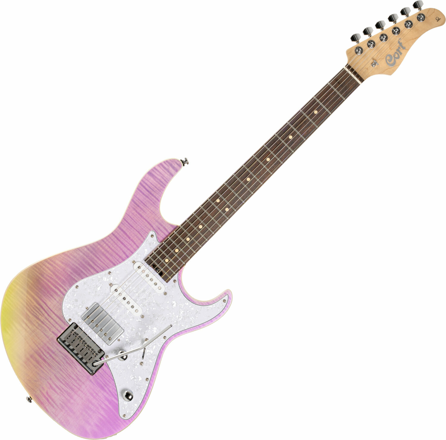 Elektrische gitaar Cort G280 Select Trans Chameleon Purple