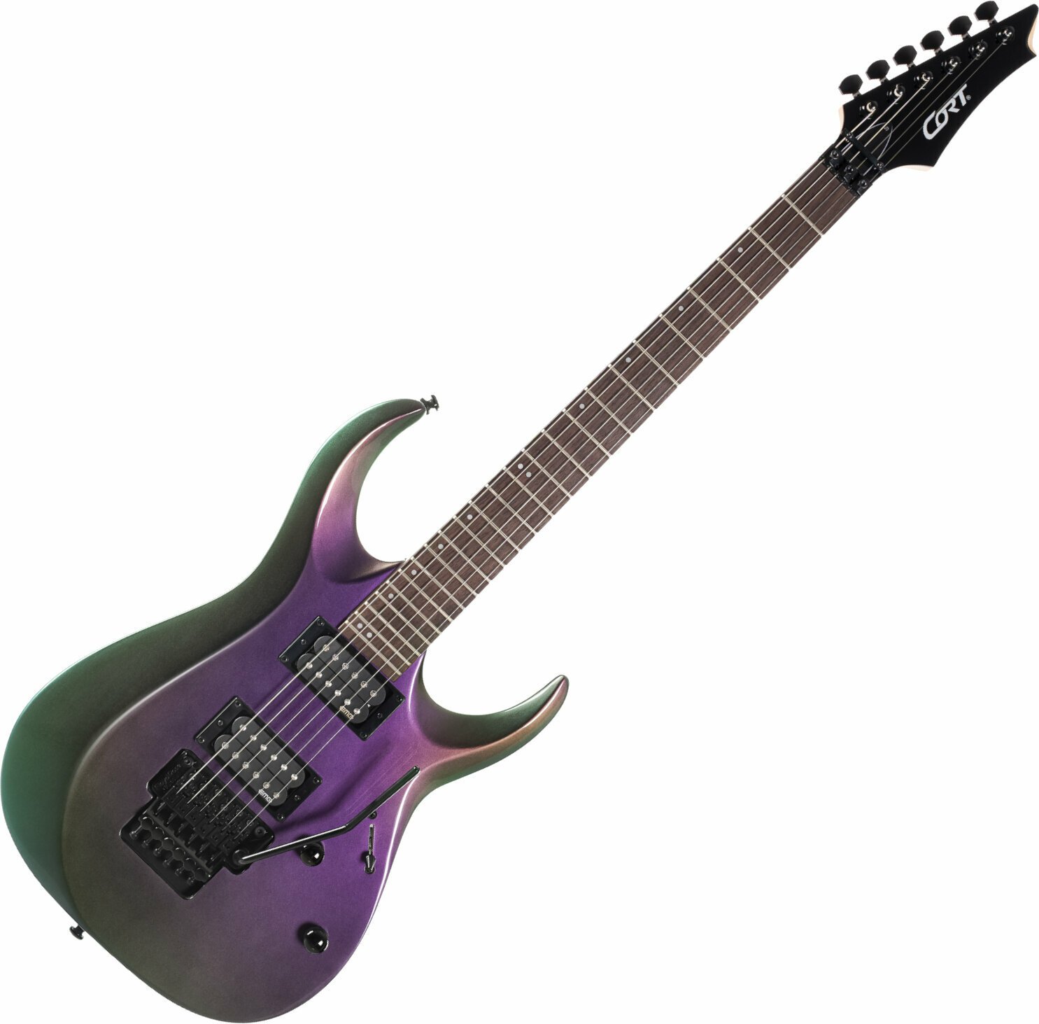 Elektromos gitár Cort X300 Flip Purple