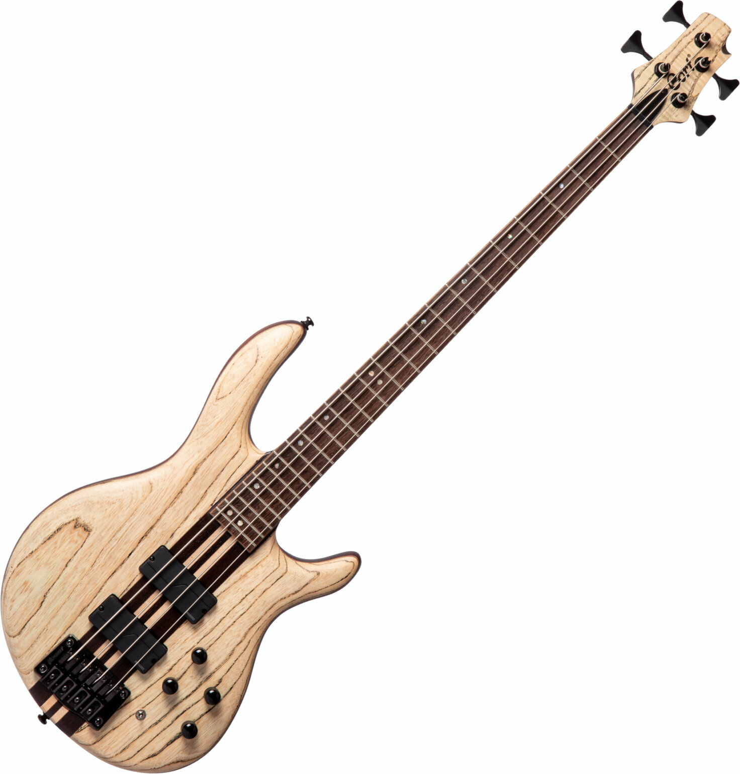 4-string Bassguitar Cort A4 Ultra Etched Natural Black