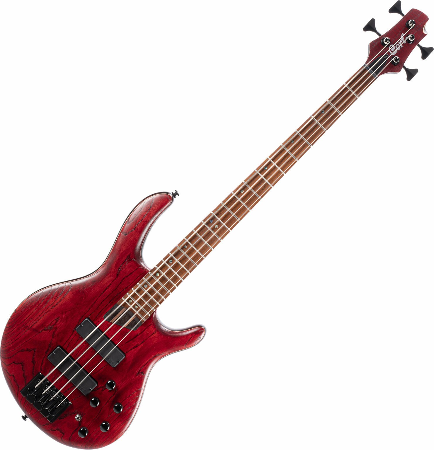 4-string Bassguitar Cort B4 Element Open Pore Burgundy Red