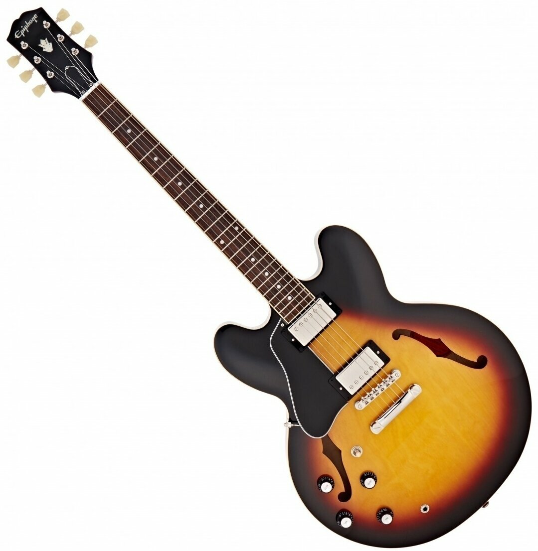 Semi-akoestische gitaar Epiphone ES-335 LH Vintage Sunburst