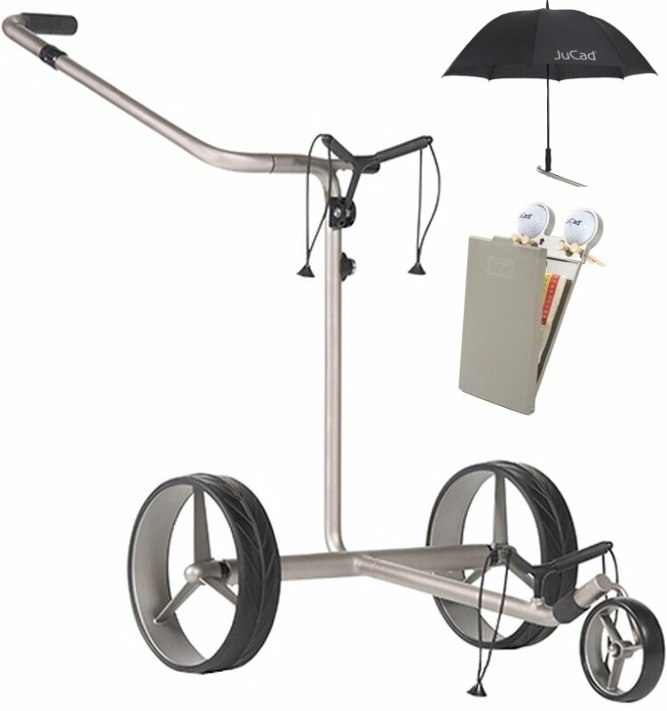 Električni voziček za golf Jucad Drive S 2.0 SET Silver Električni voziček za golf