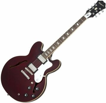 Semi-Acoustic Guitar Epiphone Noel Gallagher Riviera Dark Wine Red - 1