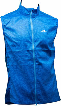 Chaleco J.Lindeberg Ash Light Packable Golf Vest Print Lapis Outline Bridge Swirl S - 1