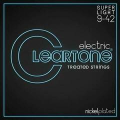 Snaren voor elektrische gitaar Cleartone Super Light 9-42 Snaren voor elektrische gitaar