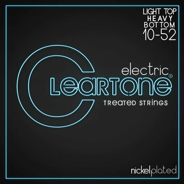 Snaren voor elektrische gitaar Cleartone Light Top/Heavy Bottom 10-52