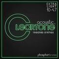 Cleartone Phos-Bronze Extra Light 10-47 Guitar strings