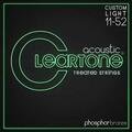 Cleartone Phos-Bronze Custom Light 11-52 Guitar strings (Like new)