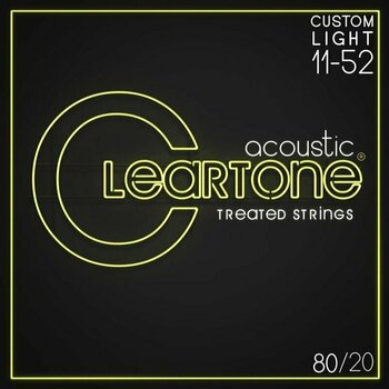 Akusztikus gitárhúrok Cleartone 80/20 - 1