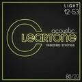 Cleartone 80/20 Bronze Light 12-53 Guitar strings (Like new)