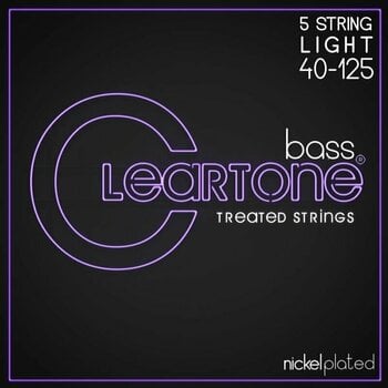 Saiten für 5-saitigen E-Bass, Saiten für 5-Saiter E-Bass Cleartone 5 String Light 40-125 - 1