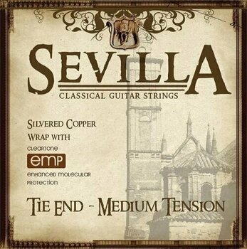 Klasszikus nylon húrok Sevilla Medium Tension Tie End - 1