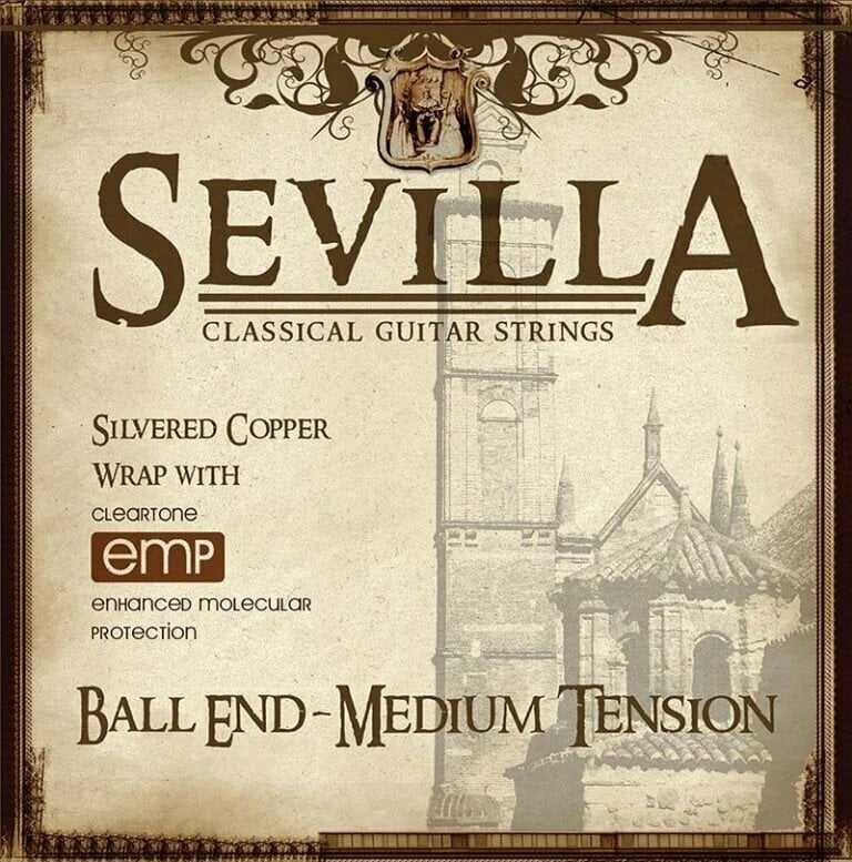 Nylonové struny pro klasickou kytaru Sevilla Medium Tension Ball End