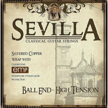 Nylonové struny pro klasickou kytaru Sevilla High Tension Ball End - 1