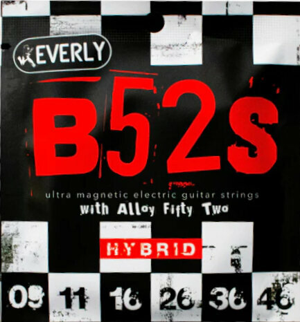 Struny pro elektrickou kytaru Everly B52 Rockers 9-46