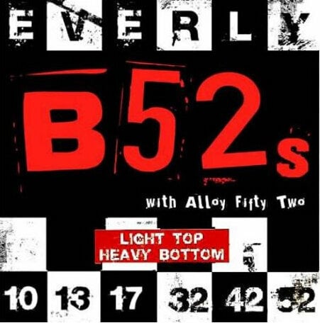 E-gitarrsträngar Everly B52 Rockers 10-52