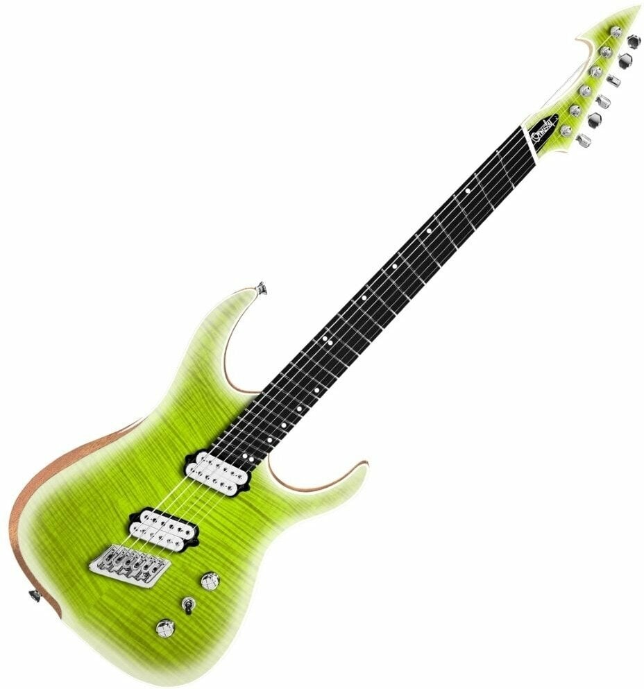 Elektryczna gitara multiscale Ormsby Hype GTR Run 16 PineLime