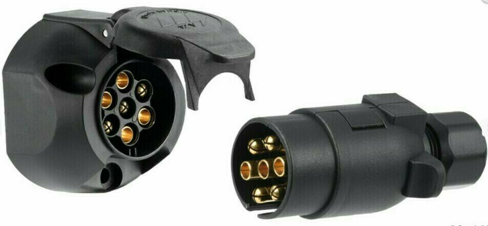 Boat Trailer Accessory Osculati Socket and 7-pole plug for towing